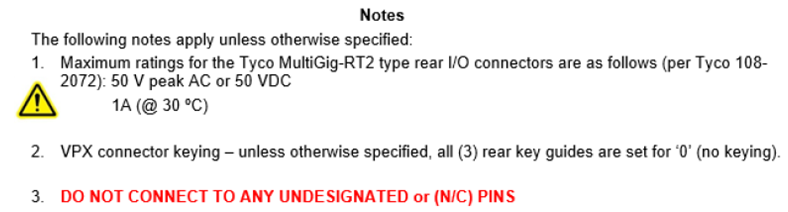 68INT5 Connector Notes